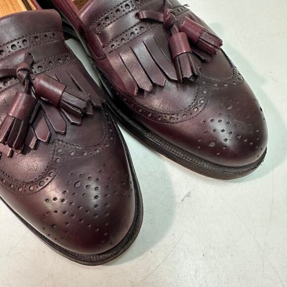 VERY GOOD Crockett & Jones x Brooks Bros. Tassel Loafer Kiltie Made England 7.5 - Picture 7 of 12